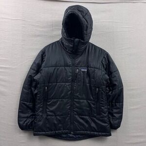 Patagonia Das Parka Unisex XS Black Hooded Puffer Jacket Vintage Fall 2002